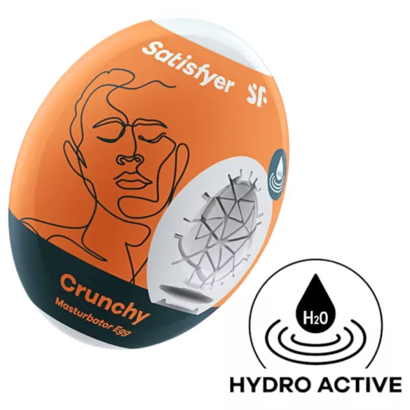 Satisfyer - œuf masturbateur texturé - Crunchy - silicone