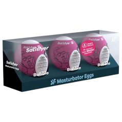 Satisfyer - œuf masturbateur homme Bubble - lot de 3