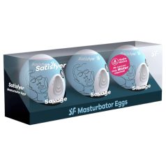 Satisfyer Egg Savage - œuf masturbateur kit 3 pièces