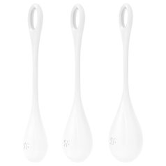 Satisfyer - Boules de geisha - set 3 pièces - blanc