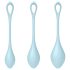 Satisfyer Yoni Power 2 - boules de geisha - lot de 3 - bleu