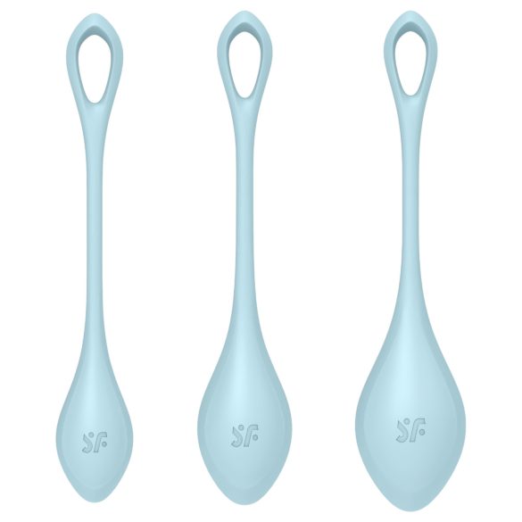 Satisfyer Yoni Power 2 - boules de geisha - lot de 3 - bleu