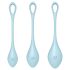 Satisfyer Yoni Power 2 - boules de geisha - lot de 3 - bleu