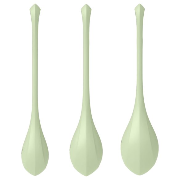 Satisfyer - Boules de geisha - set de 3 - silicone vert