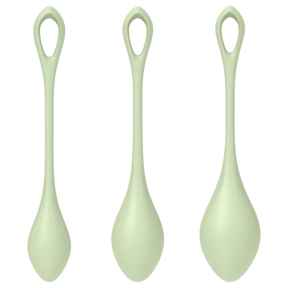 Satisfyer - Boules de geisha - set de 3 - silicone vert
