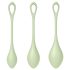 Satisfyer - Boules de geisha - set de 3 - silicone vert