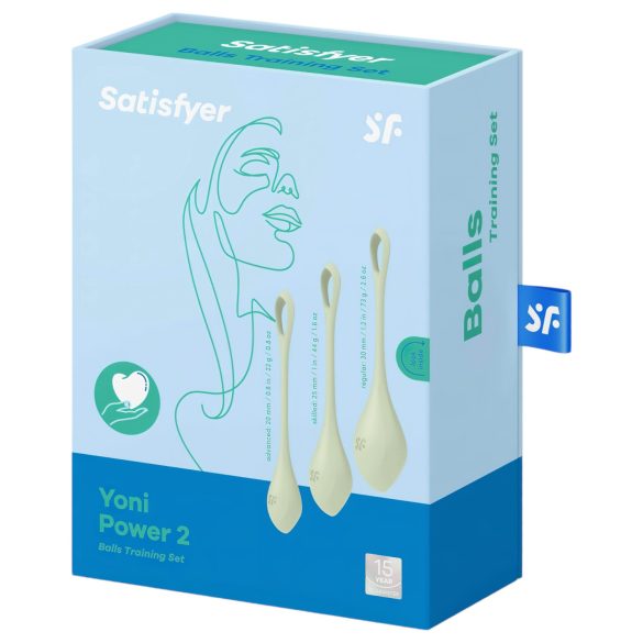 Satisfyer - Boules de geisha - set de 3 - silicone vert