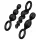Satisfyer - set de plugs anaux - 3 pièces - silicone noir