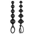 Satisfyer Love Beads - set de plugs anaux perlés - silicone noir