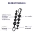 Satisfyer Love Beads - set de plugs anaux perlés - silicone noir