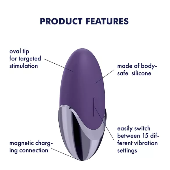 Satisfyer - Vibromasseur clitoridien rechargeable - violet