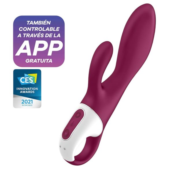 Satisfyer Heated Affair - vibromasseur chauffant pour clitoris - silicone rouge