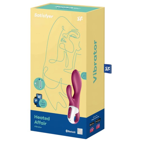 Satisfyer Heated Affair - vibromasseur chauffant pour clitoris - silicone rouge