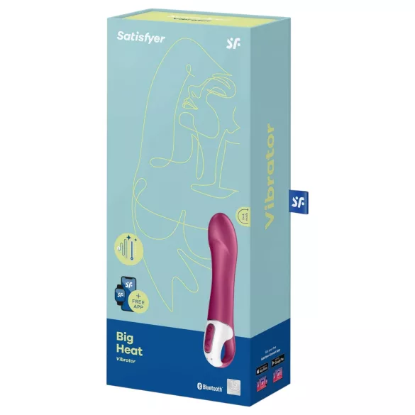 Satisfyer Big Heat - vibromasseur point G rechargeable chauffant (rouge)