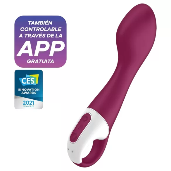 Satisfyer Hot Spot - vibromasseur point G chauffant rechargeable - rouge