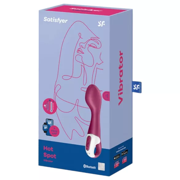 Satisfyer Hot Spot - vibromasseur point G chauffant rechargeable - rouge
