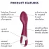 Satisfyer Hot Spot - vibromasseur point G chauffant rechargeable - rouge