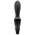 Satisfyer Heat Climax - plug anal vibrant chauffant connecté - silicone noir