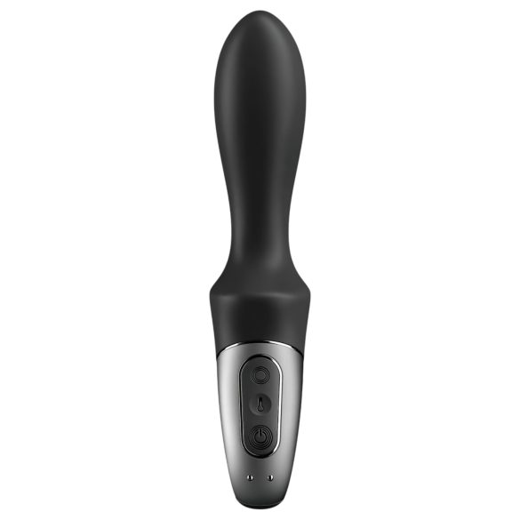 Satisfyer Heat Climax - plug anal vibrant chauffant connecté - silicone noir