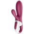 Satisfyer Hot Bunny - vibromasseur chauffant rabbit clitoridien connecté - rouge
