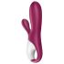 Satisfyer Hot Bunny - vibromasseur chauffant rabbit clitoridien connecté - rouge
