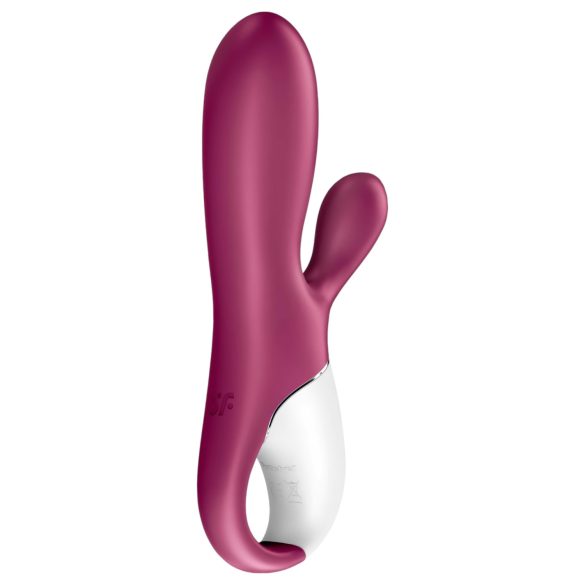 Satisfyer Hot Bunny - vibromasseur chauffant rabbit clitoridien connecté - rouge