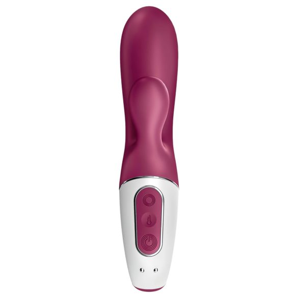 Satisfyer Hot Bunny - vibromasseur chauffant rabbit clitoridien connecté - rouge