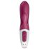 Satisfyer Hot Bunny - vibromasseur chauffant rabbit clitoridien connecté - rouge