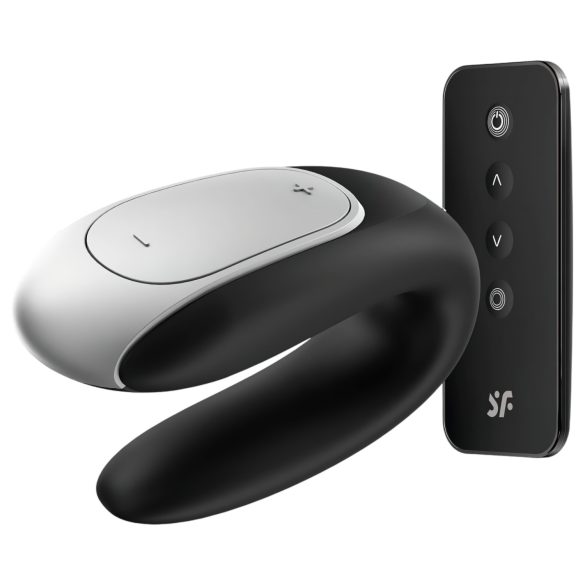 Satisfyer Double Fun - vibromasseur couple intelligent étanche (noir)