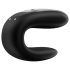 Satisfyer Double Fun - vibromasseur couple intelligent étanche (noir)