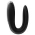 Satisfyer Double Fun - vibromasseur couple intelligent étanche (noir)