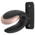 Satisfyer Double Love - vibromasseur couple connectable télécommande - noir