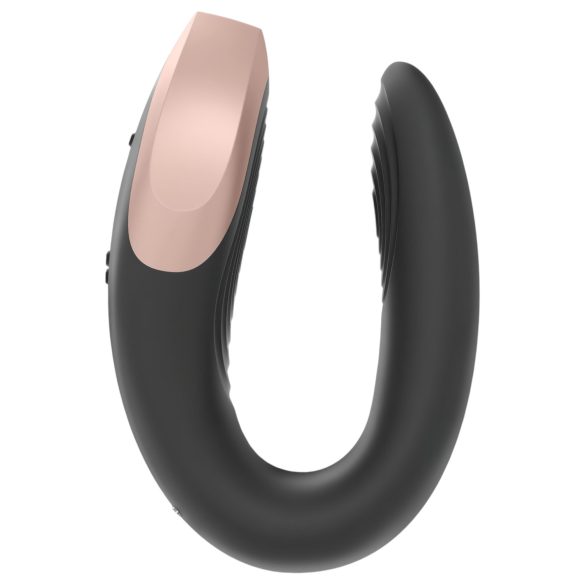 Satisfyer Double Love - vibromasseur couple connectable télécommande - noir
