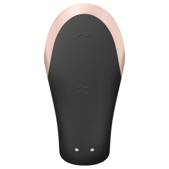 Satisfyer Double Love - vibromasseur couple connectable télécommande - noir