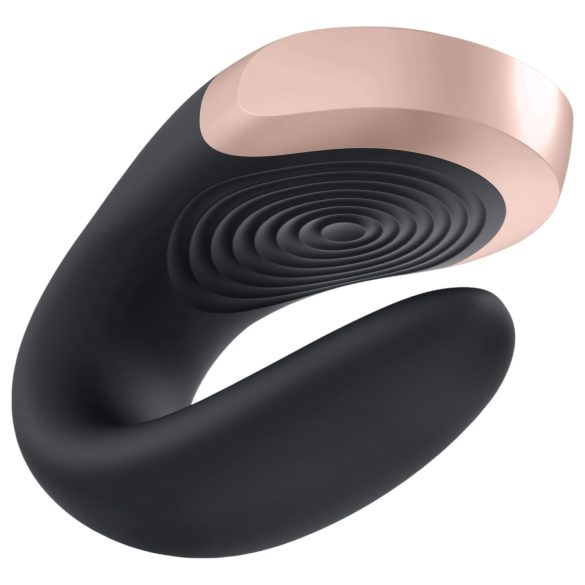 Satisfyer Double Love - vibromasseur couple connectable télécommande - noir