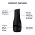 Satisfyer Men Classic - masturbateur manuel effet succion - noir