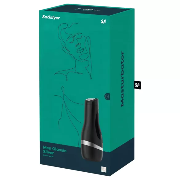 Satisfyer Men Classic - masturbateur manuel à succion - argent