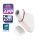 Satisfyer Love Triangle - stimulateur clitoridien à ondes d'air intelligent (blanc)