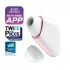 Satisfyer Love Triangle - stimulateur clitoridien à ondes d’air connecté - blanc