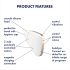 Satisfyer Love Triangle - stimulateur clitoridien à ondes d'air intelligent (blanc)