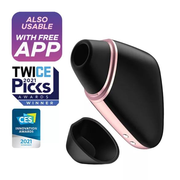 Satisfyer Love Triangle - stimulateur clitoridien à ondes d’air connecté - noir