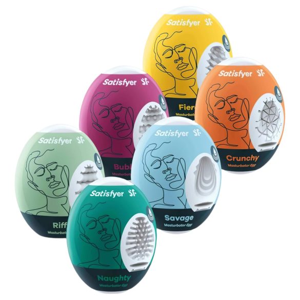 Ensemble d’œufs Satisfyer - coffret de masturbateurs (6 pièces)