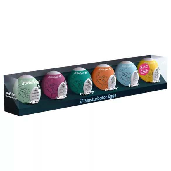 Satisfyer - coffret œufs masturbateurs homme - 6 pièces