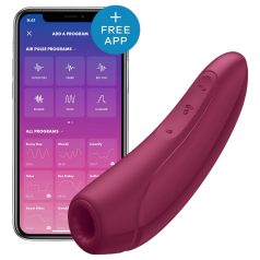  Satisfyer Curvy 1+ - stimulateur clitoridien à ondes - connecté - rouge