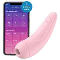   Satisfyer Curvy 2+ - stimulateur clitoridien à ondes d’air connecté - rose