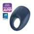 Satisfyer Strong One - anneau pénien vibrant connecté - silicone bleu