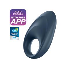 Satisfyer - Anneau pénien vibrant connecté - silicone bleu