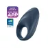 Satisfyer - Anneau pénien vibrant connecté - silicone bleu