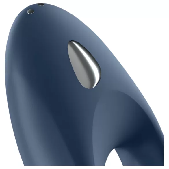 Satisfyer - Anneau pénien vibrant connecté - silicone bleu