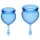 Satisfyer Feel Good - coffret de coupes menstruelles en silicone (bleues, lot de 2)